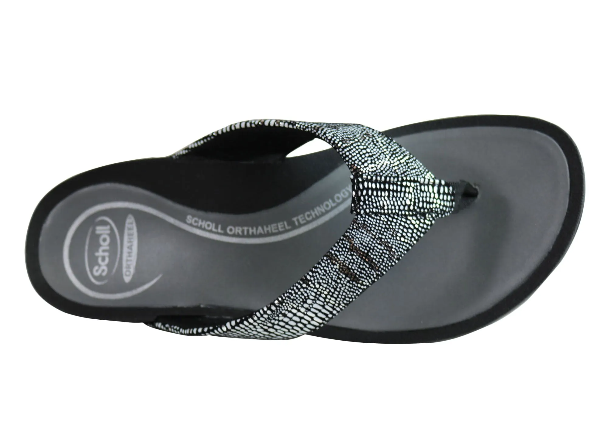 Scholl Orthaheel Treasure Damen Komfort-Supportive Zehensteg-Sandalen Scholl Orthaheel Schuhe