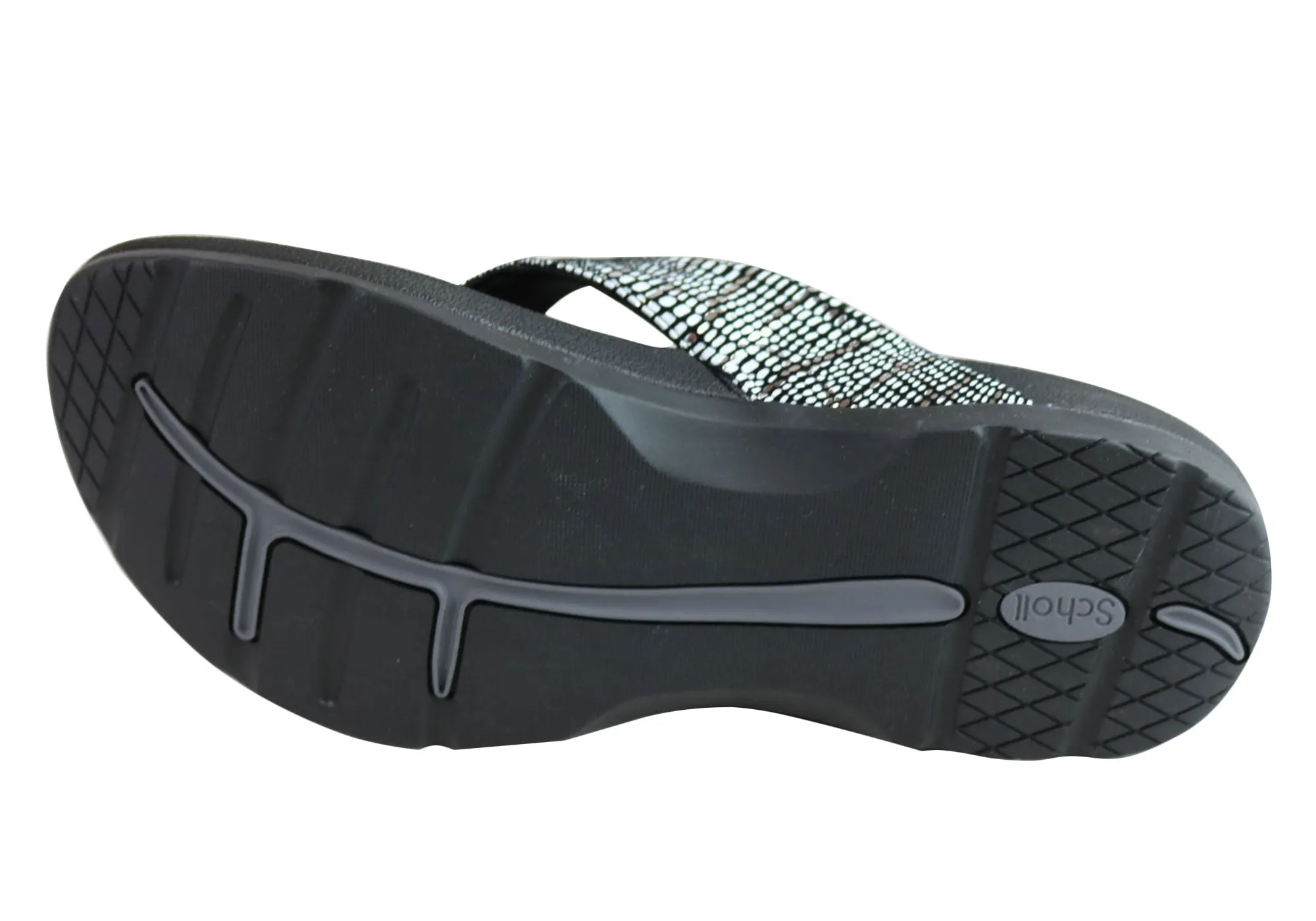 Scholl Orthaheel Treasure Damen Komfort-Supportive Zehensteg-Sandalen Scholl Orthaheel Schuhe