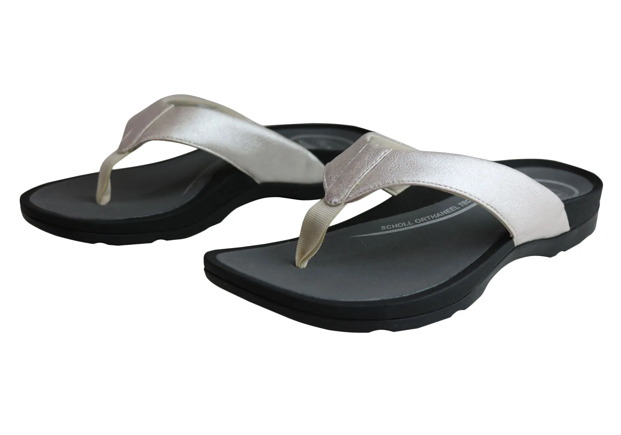 Scholl Orthaheel Treasure Damen Komfort-Supportive Zehensteg-Sandalen Scholl Orthaheel Schuhe
