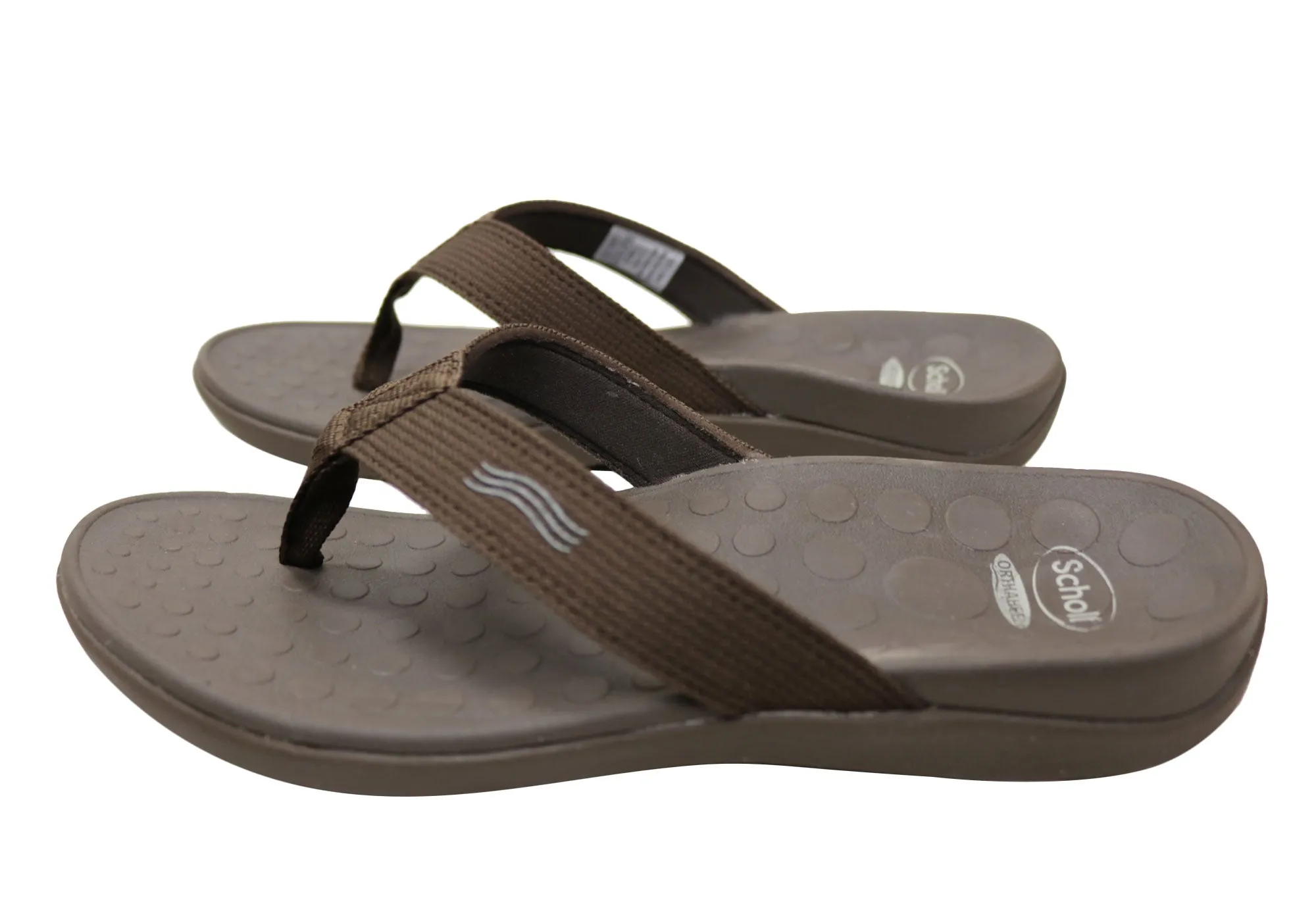 Scholl Orthaheel Wave II Herren Komfort Einlegesohlen-Sandalen mit Unterstützung Scholl Orthaheel Schuhe