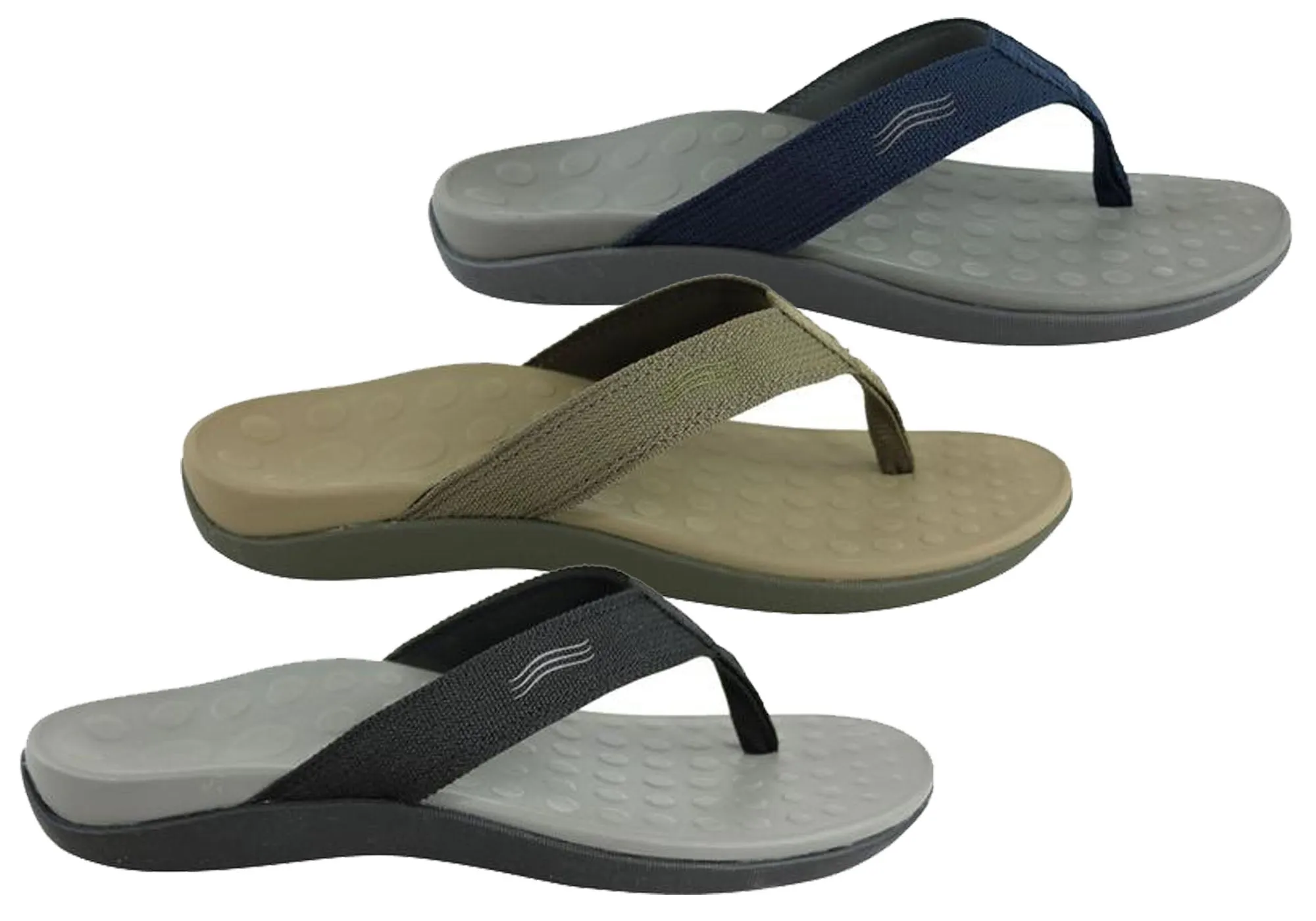 Scholl Orthaheel Wave II Herren Komfort Einlegesohlen-Sandalen mit Unterstützung Scholl Orthaheel Schuhe