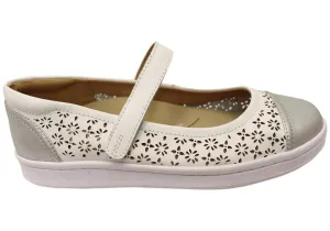 Scholl Orthaheel Damen Rhonda Punch Mary Jane Stützlederschuhe Scholl Orthaheel Schuhe