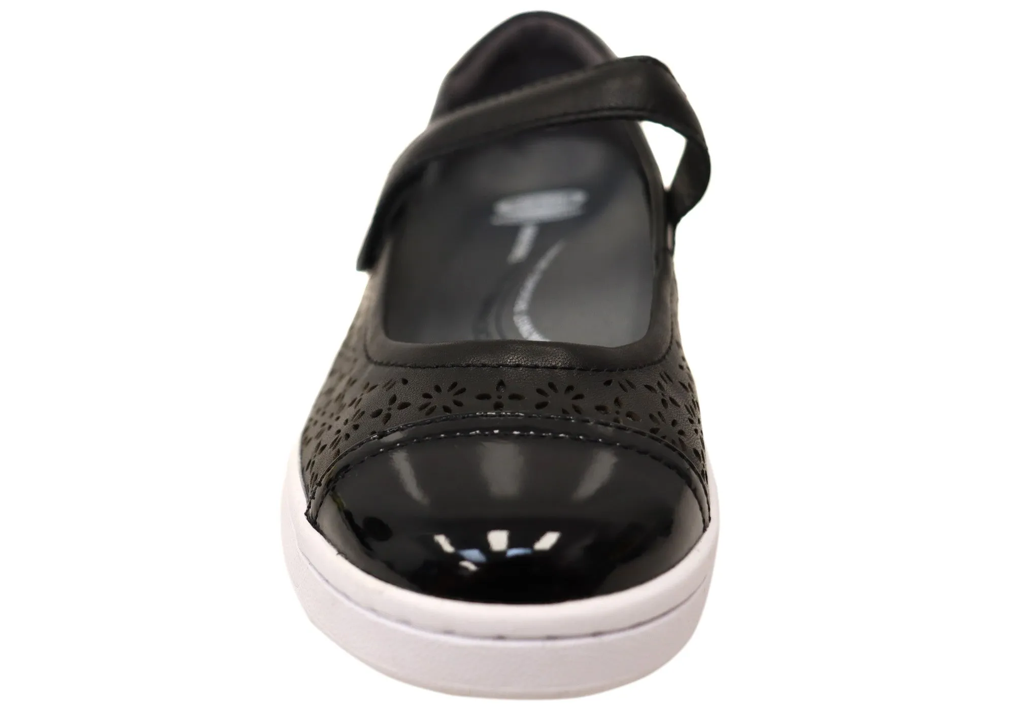 Scholl Orthaheel Damen Rhonda Punch Mary Jane Stützlederschuhe Scholl Orthaheel Schuhe