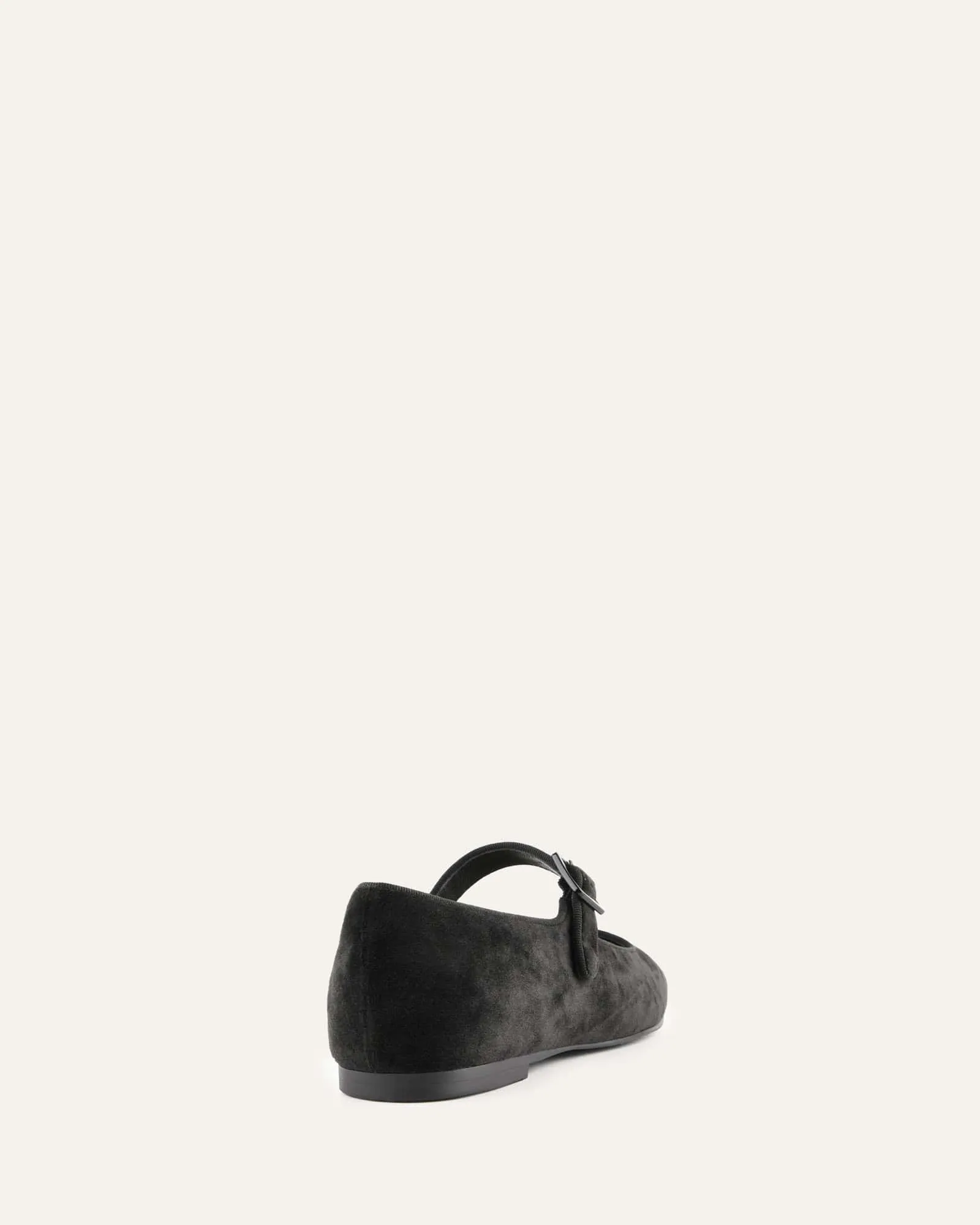 SERAFINA CASUAL FLATS SCHWARZER SAMT