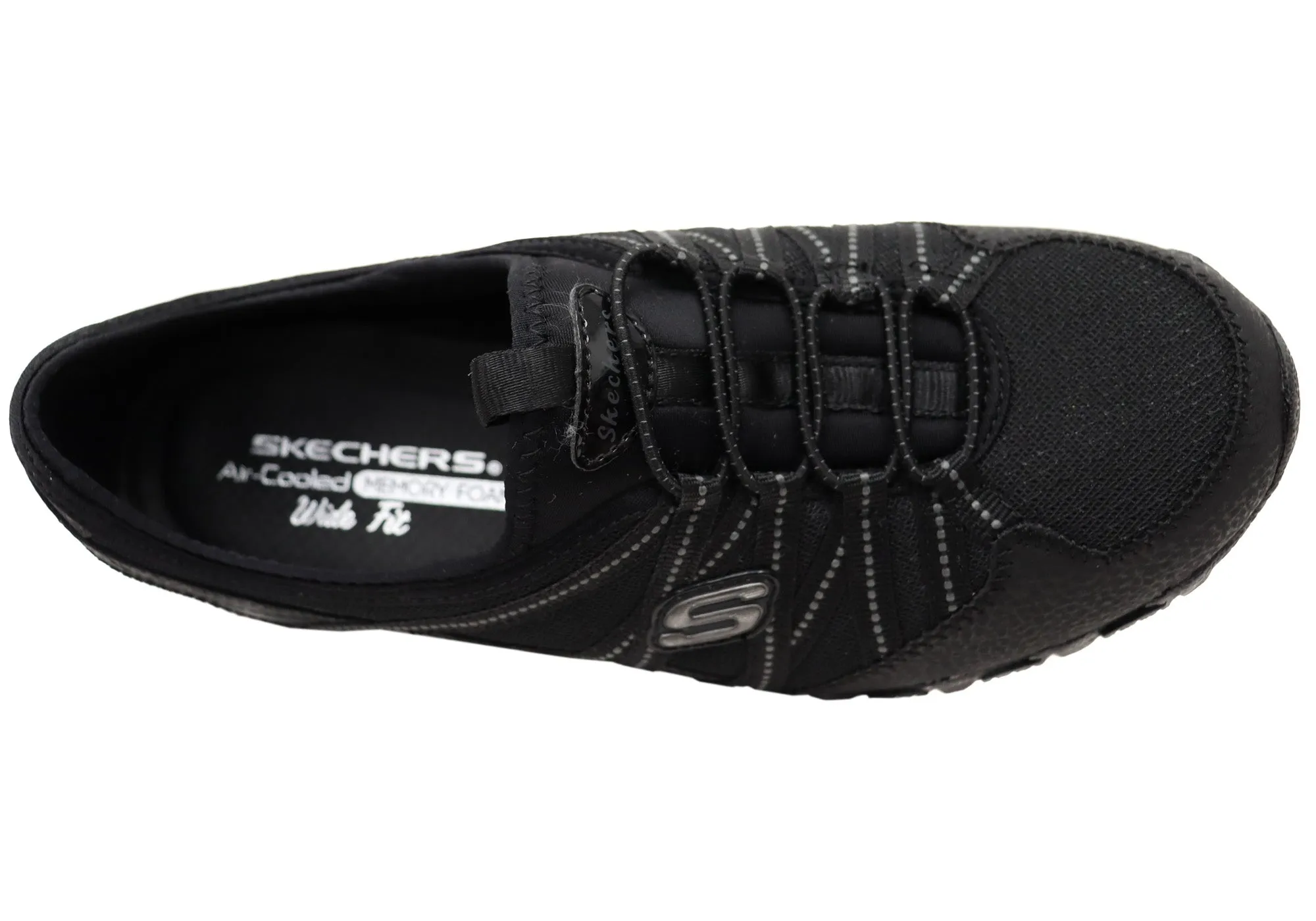 Skechers Damen Bikers Lite Relive Bequeme Weite Passform Schuhe Skechers Schuhe
