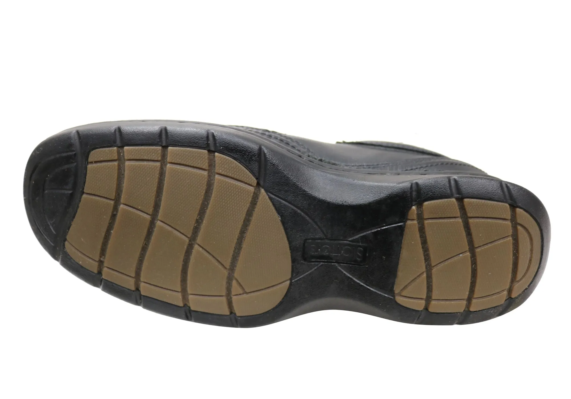 Slatters Accord Herren Weite Passform Schlupf-Leder Komfort Wanderschuhe Slatters Schuhe