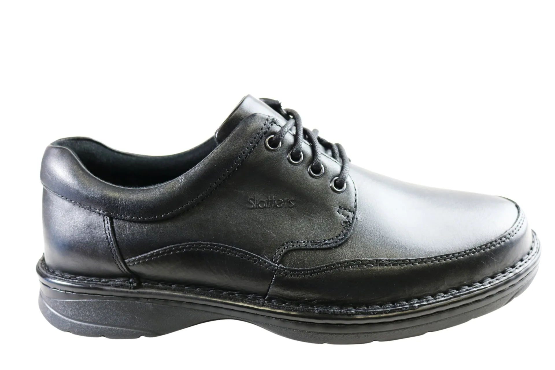 Slatters Award II Herren Lederschuhe Breite Bequeme Schnürung Wander Schuhe Slatters Schuhe