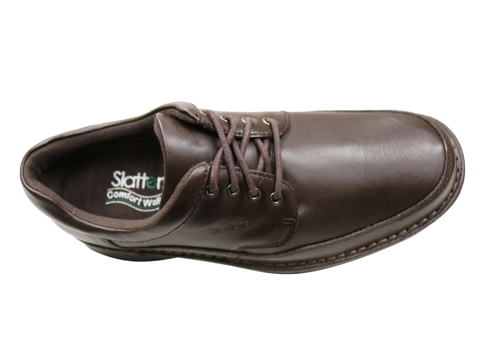 Slatters Award II Herren Lederschuhe Breite Bequeme Schnürung Wander Schuhe Slatters Schuhe