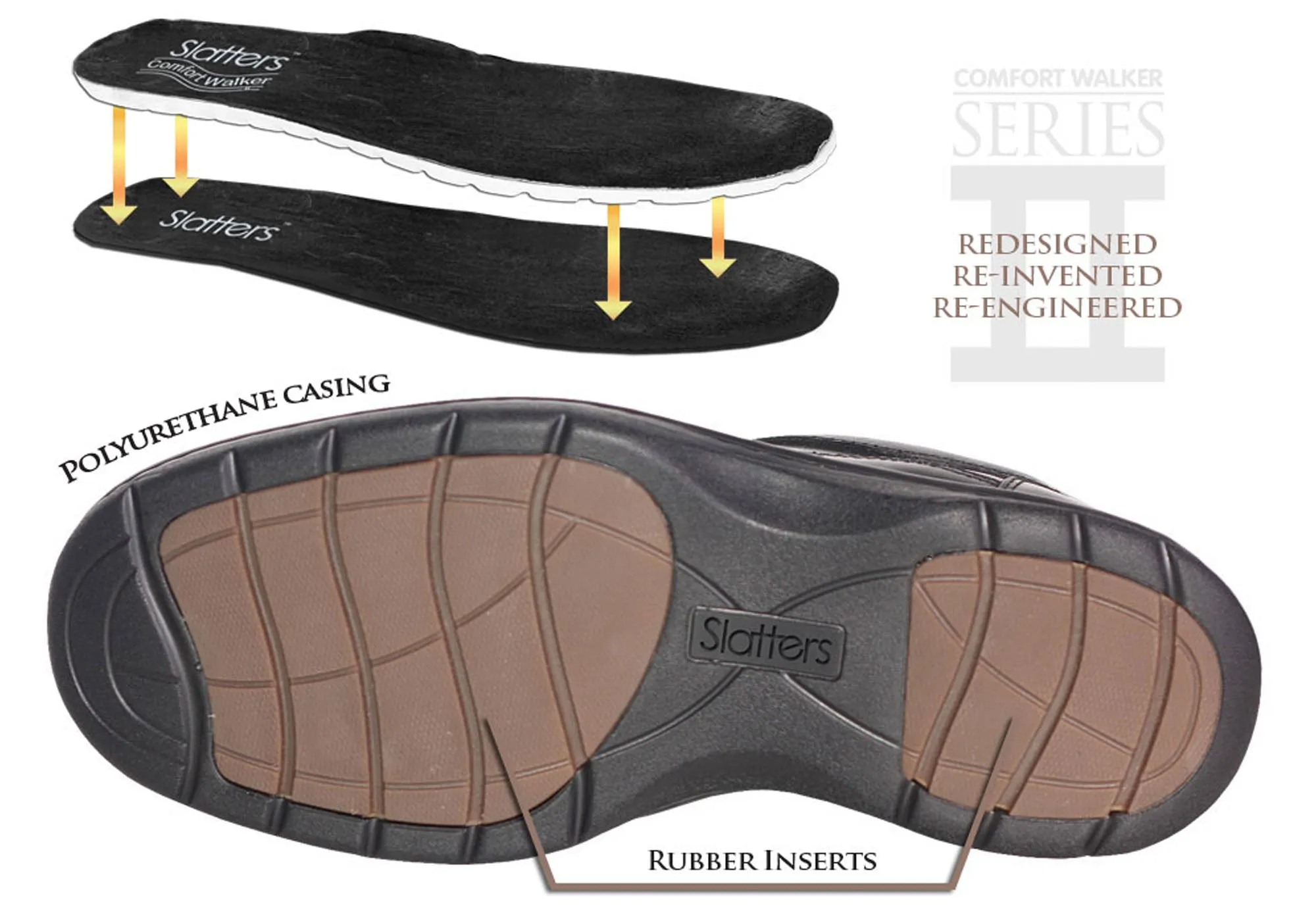 Slatters Award II Herren Lederschuhe Breite Bequeme Schnürung Wander Schuhe Slatters Schuhe