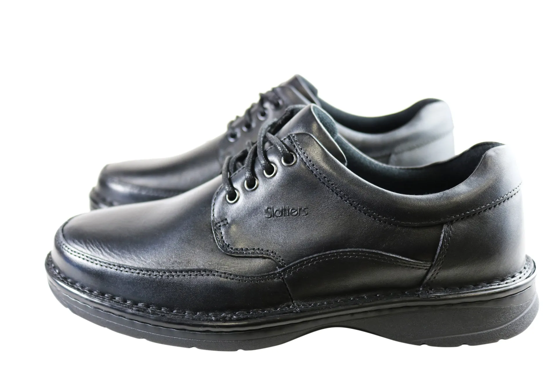 Slatters Award II Herren Lederschuhe Breite Bequeme Schnürung Wander Schuhe Slatters Schuhe