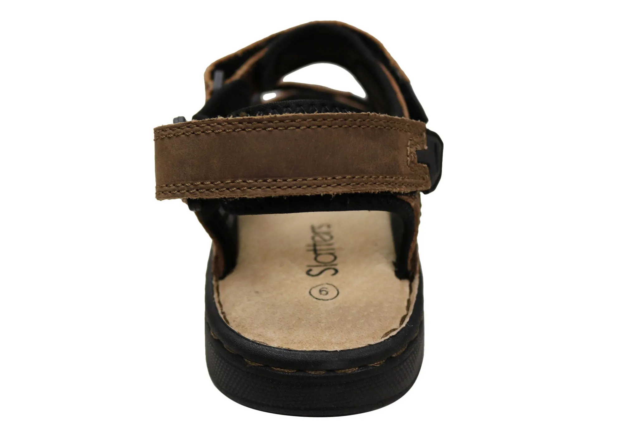 Slatters Kingsmen Herren Bequeme Verstellbare Ledersandalen Slatters Schuhe