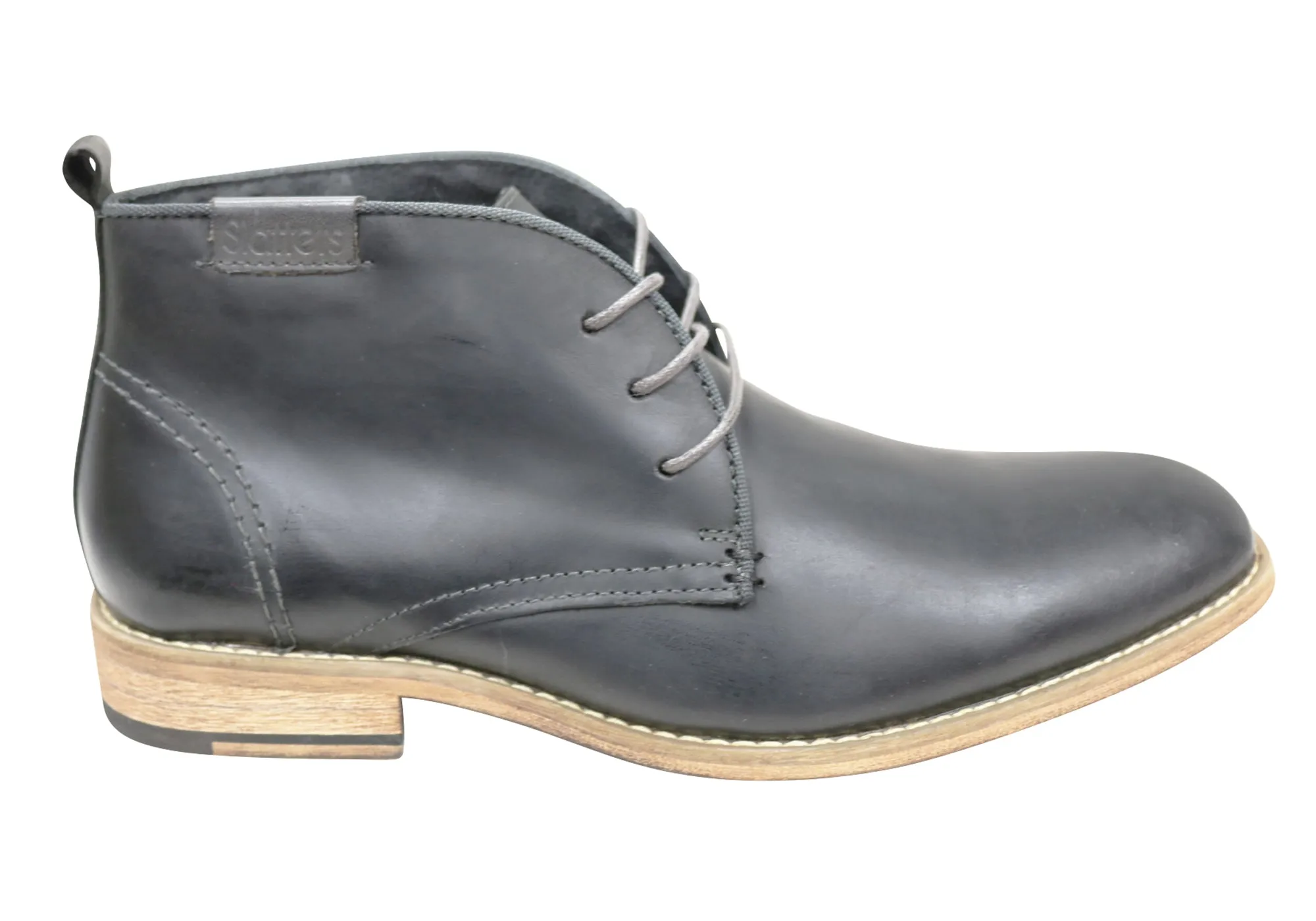 Slatters Nevada Herren Leder Schnürstiefel Slatters Schuhe