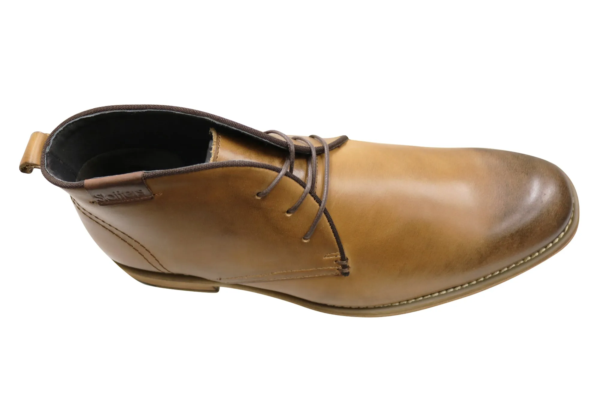 Slatters Nevada Herren Leder Schnürstiefel Slatters Schuhe