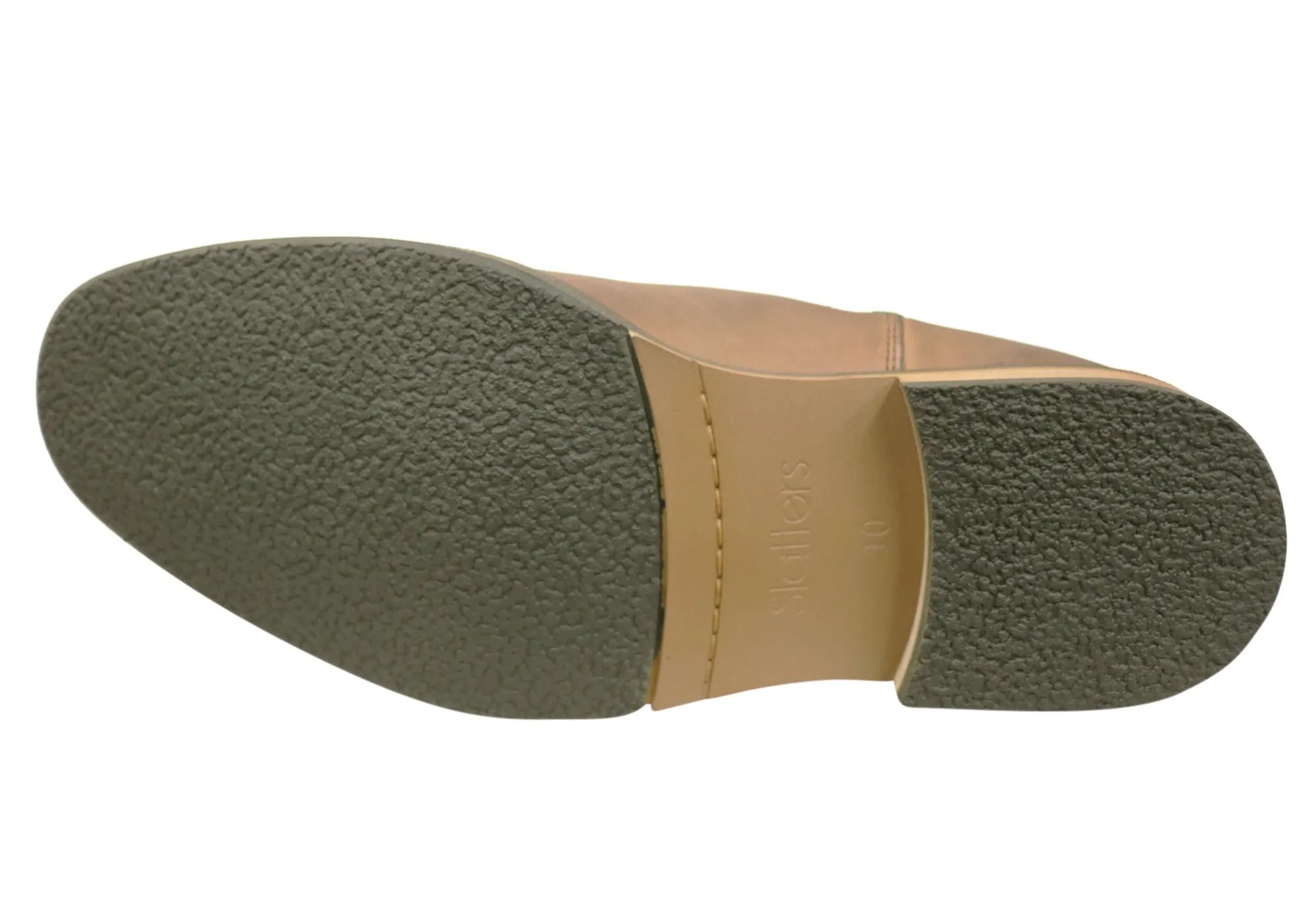 Slatters Optimum Herren Bequeme Leder Chelsea Stiefel zum Reinziehen Slatters Schuhe