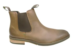 Slatters Optimum Herren Bequeme Leder Chelsea Stiefel zum Reinziehen Slatters Schuhe