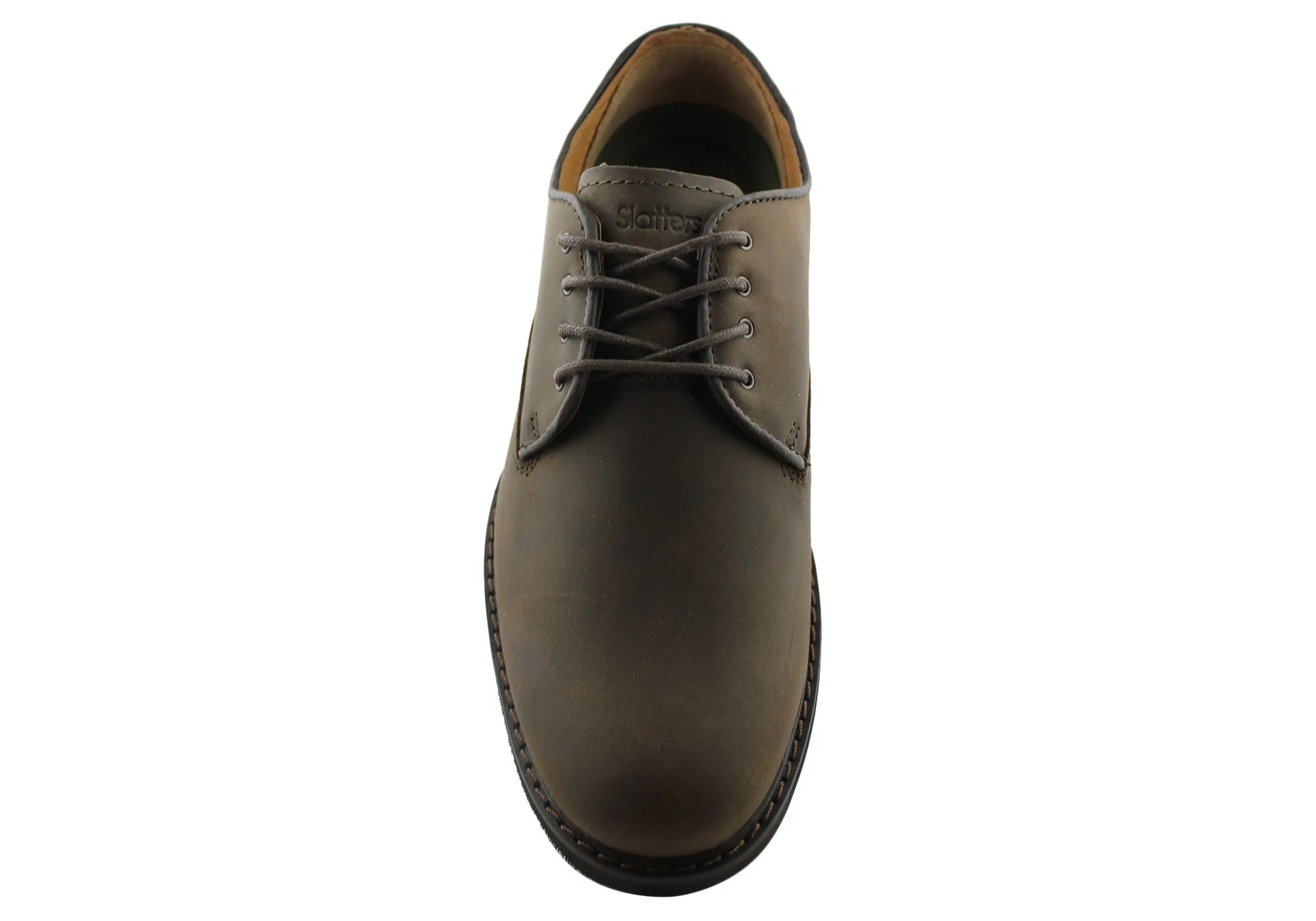 Slatters Telfast Herren Bequeme Lederschnürschuhe Slatters Schuhe