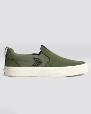 Slip On Skate Pro Schuhe in Bronze Grün & Tiefes Moosgrün