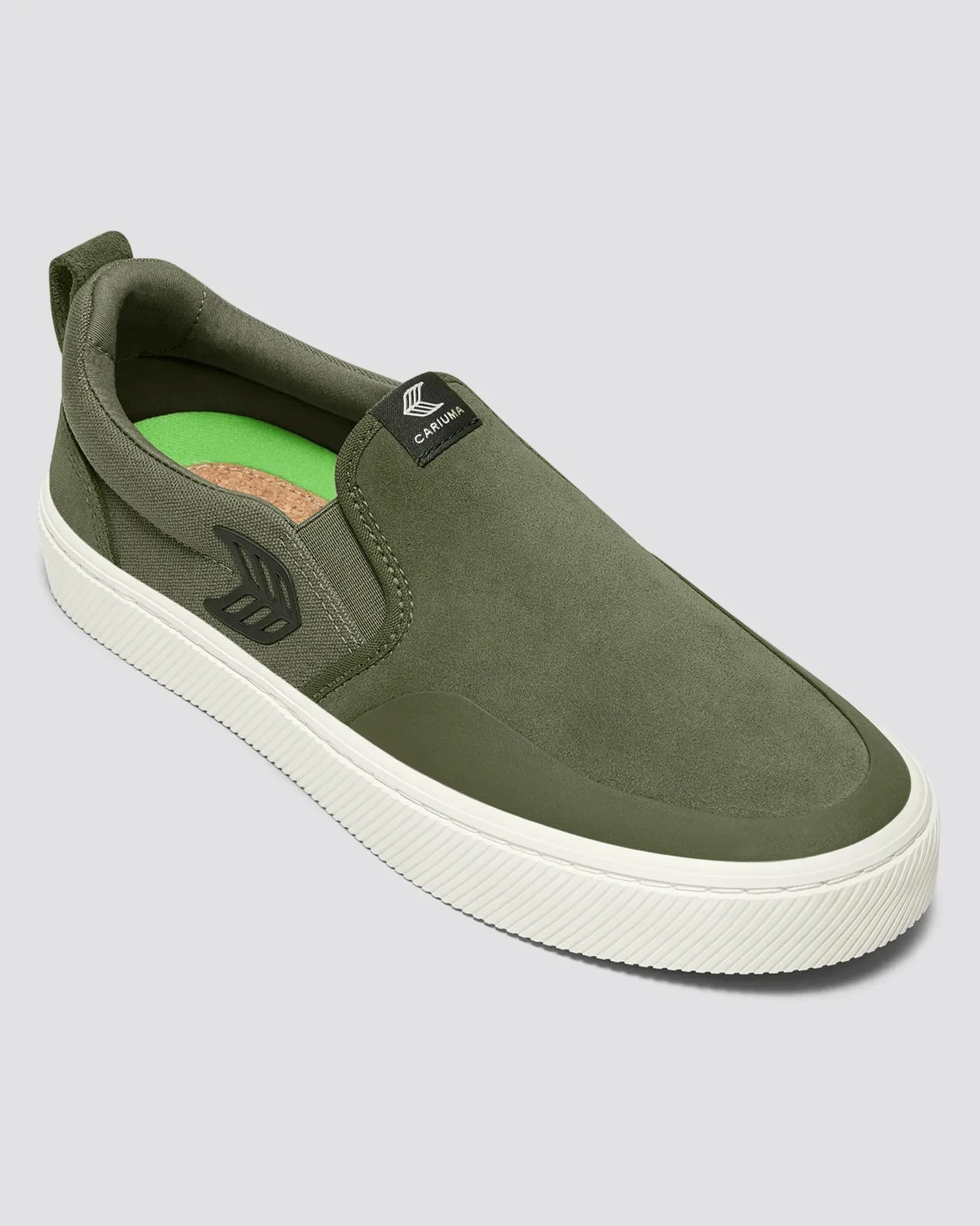 Slip On Skate Pro Schuhe in Bronze Grün & Tiefes Moosgrün