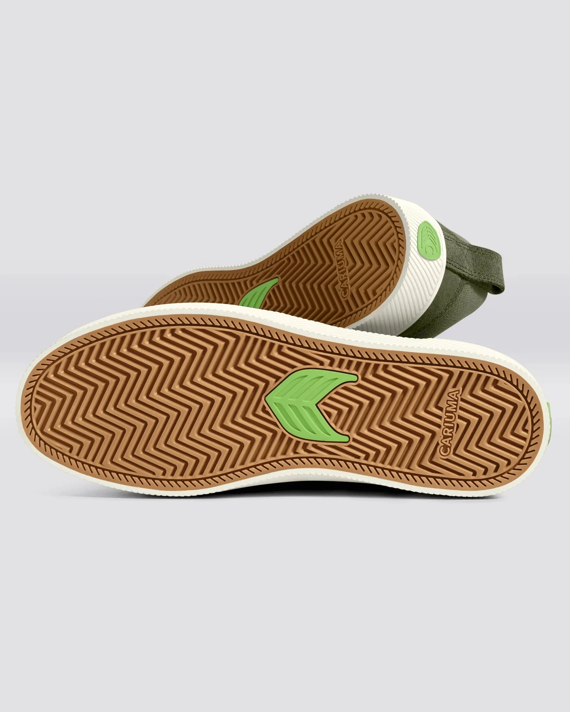 Slip On Skate Pro Schuhe in Bronze Grün & Tiefes Moosgrün