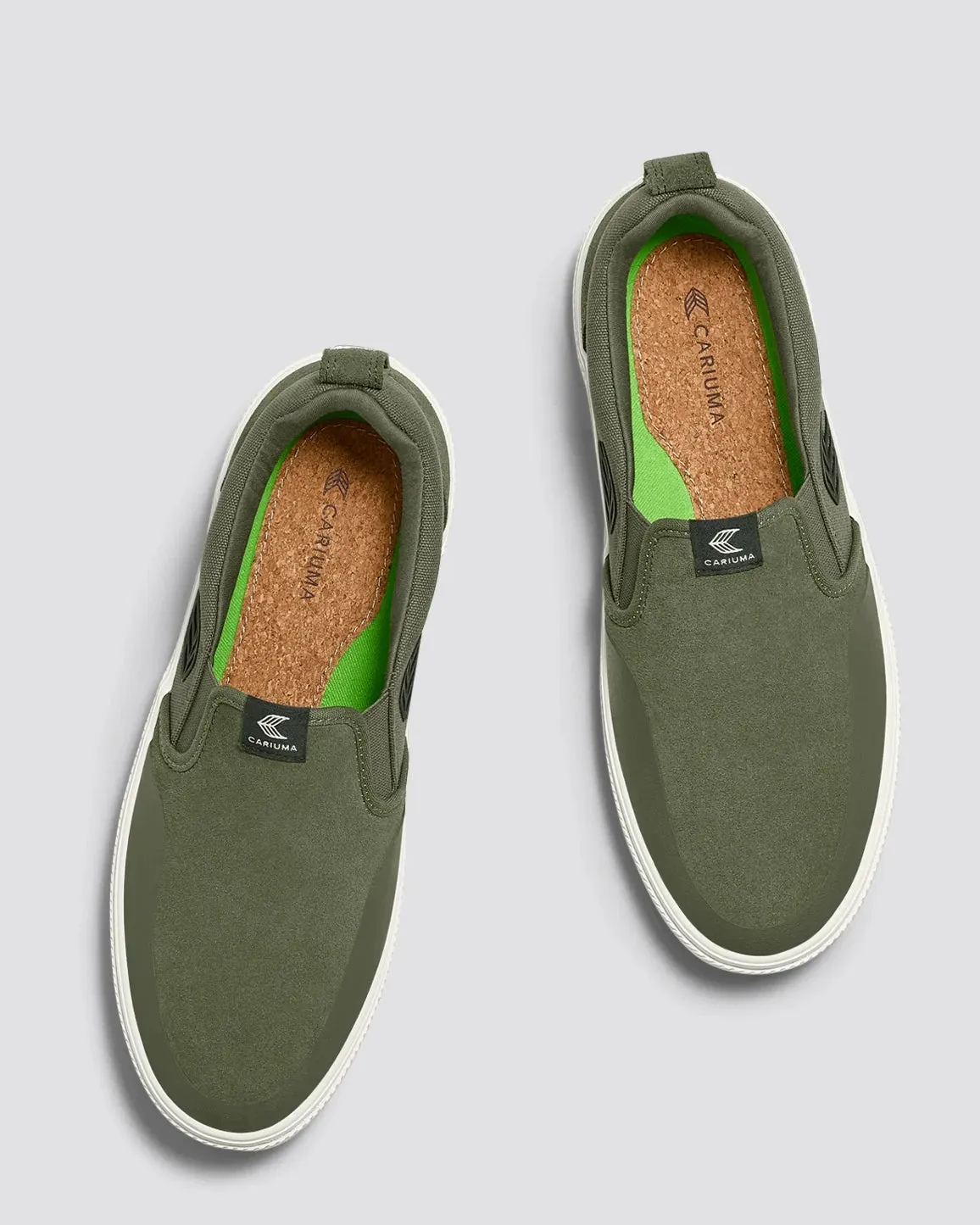 Slip On Skate Pro Schuhe in Bronze Grün & Tiefes Moosgrün