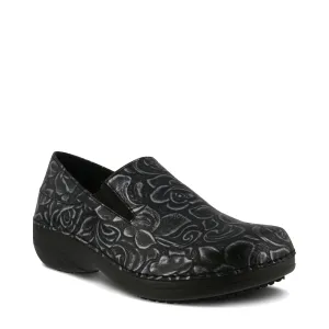 Spring Step Damen Manila rutschfester Slip-On in Schwarz