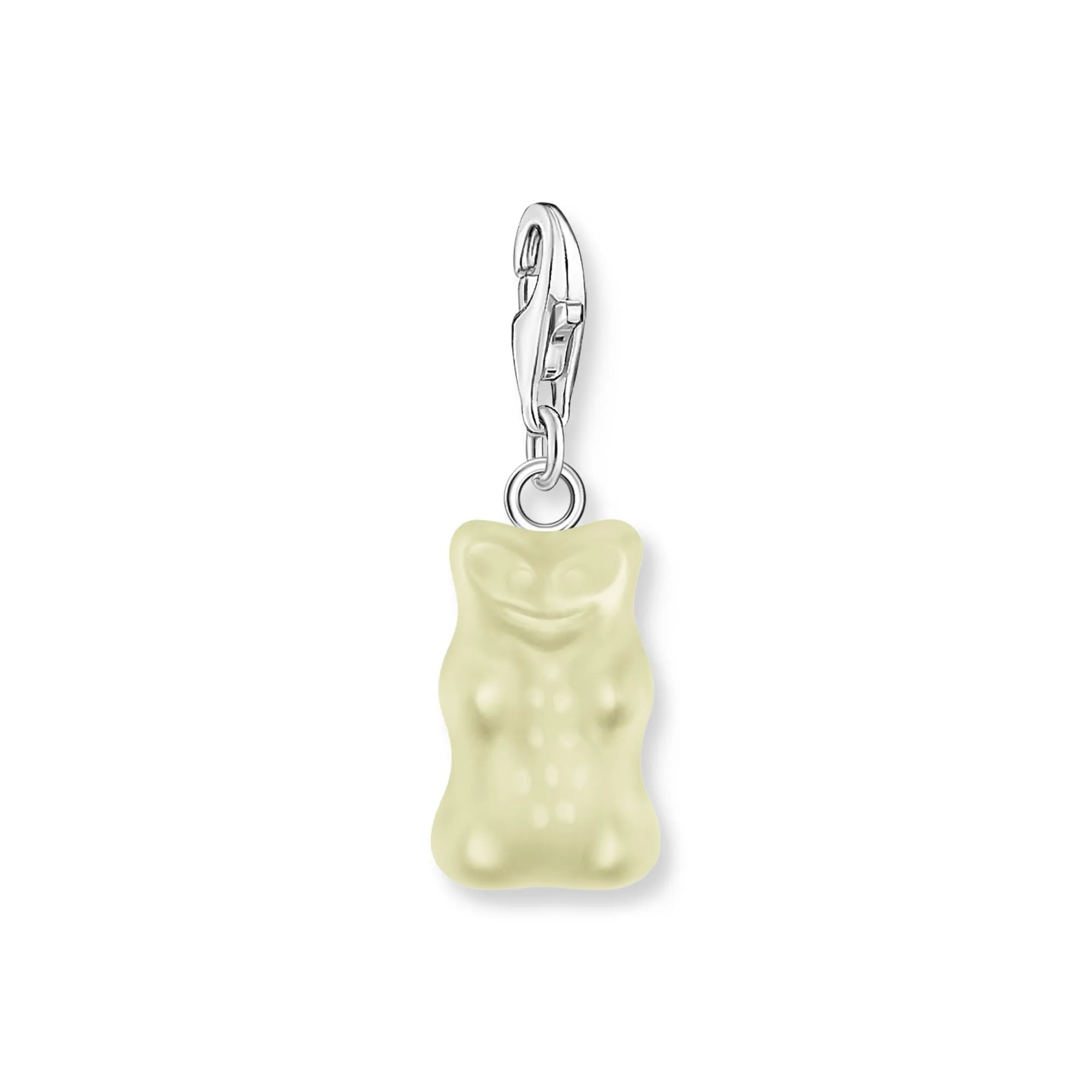 Thomas Sabo Damen Charms Schmuck Anhänger Goldbären in Weiß