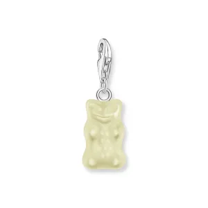 Thomas Sabo Damen Charms Schmuck Anhänger Goldbären in Weiß