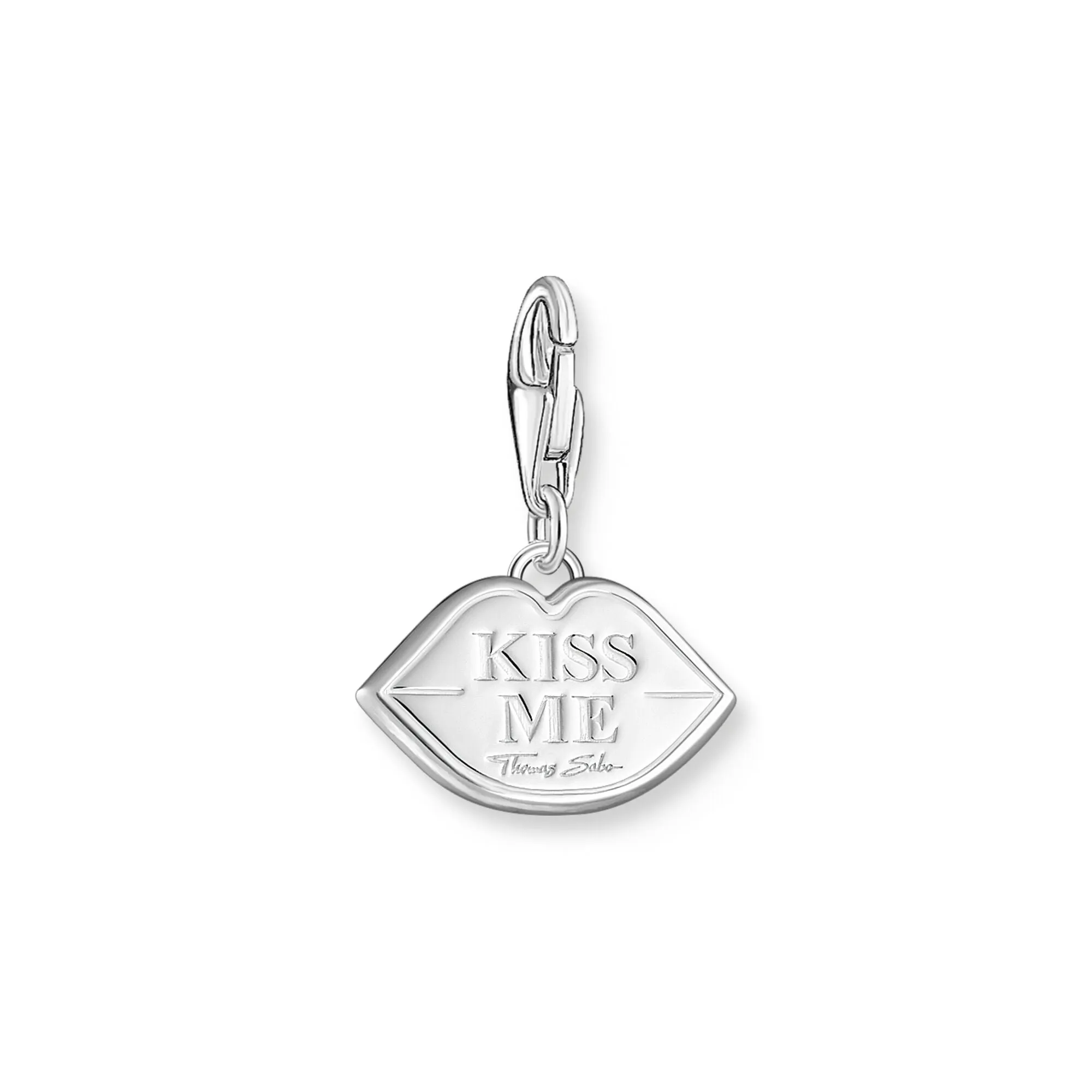 Thomas Sabo Damen Charms Schmuck Charm-Anhänger mit roten Schmolllippen
