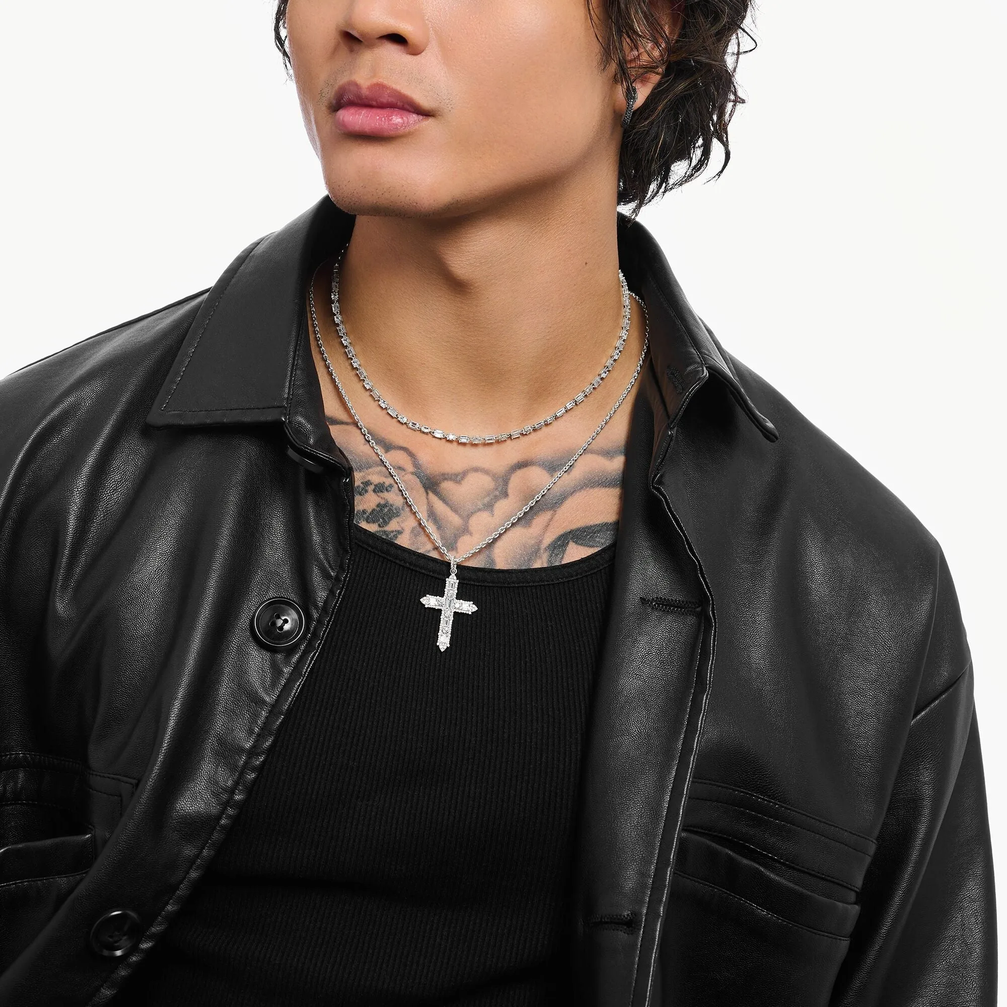Thomas Sabo Damen Halsketten Choker-Kette mit weißen Zirkonia