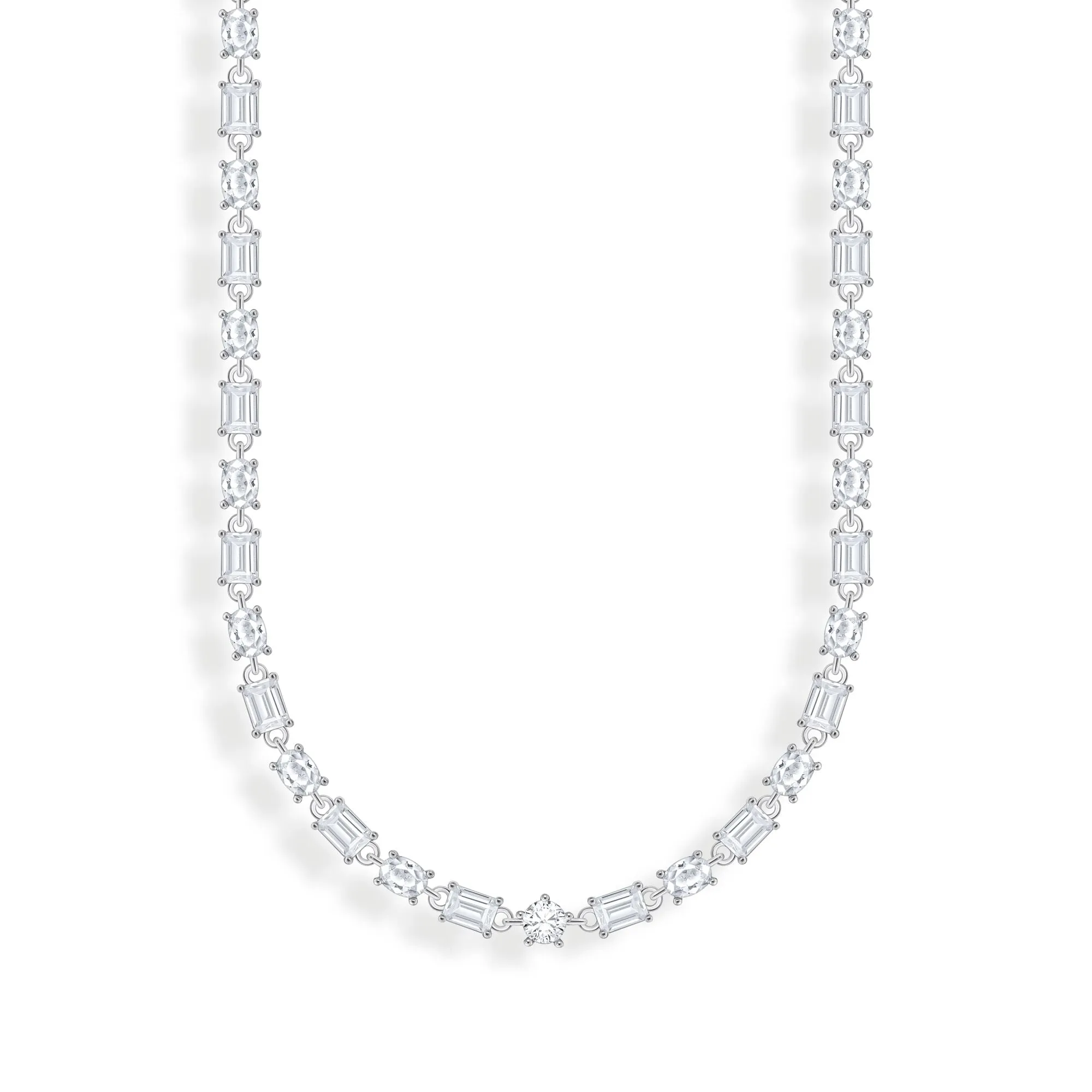 Thomas Sabo Damen Halsketten Choker-Kette mit weißen Zirkonia
