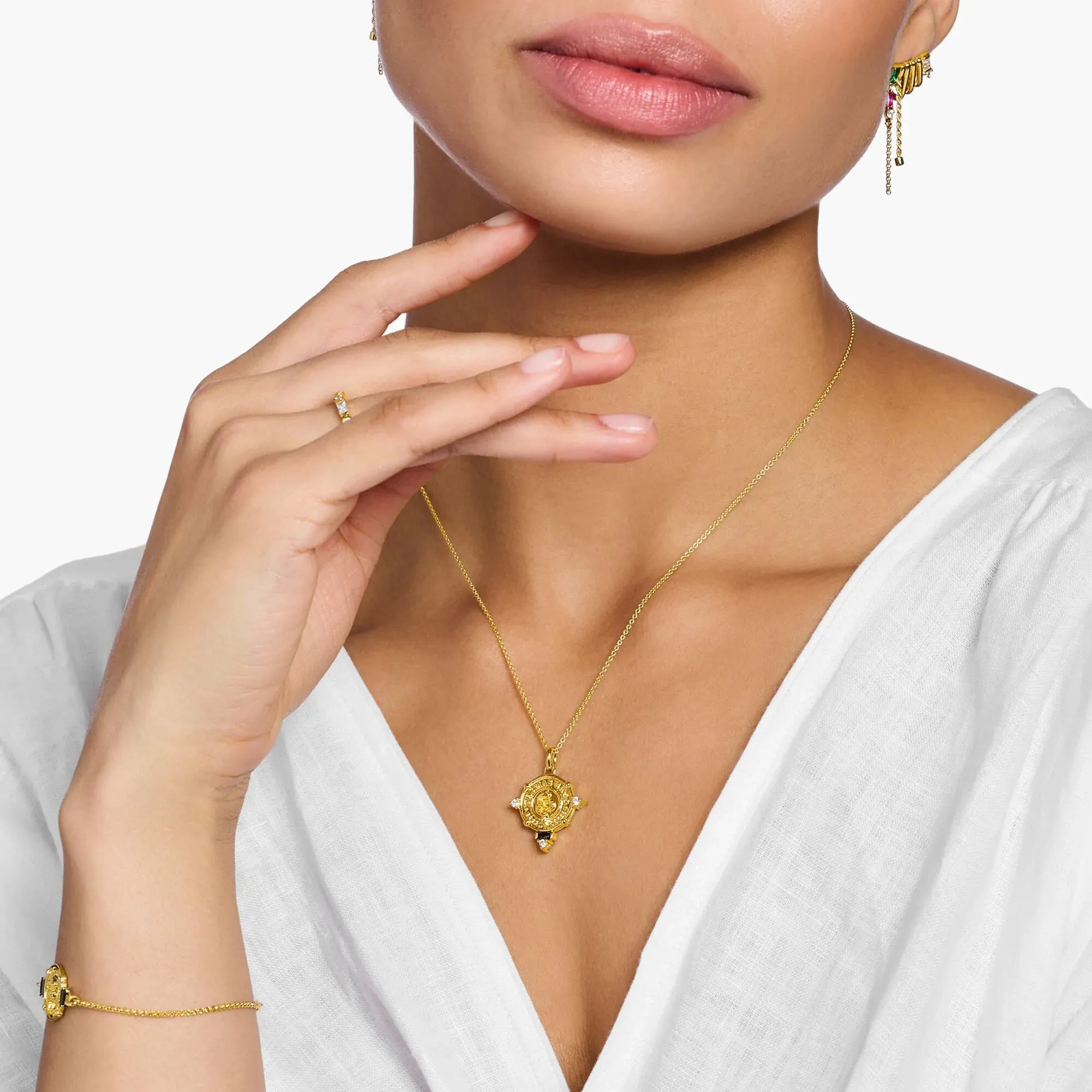 Thomas Sabo Damenketten Münze Goldkette