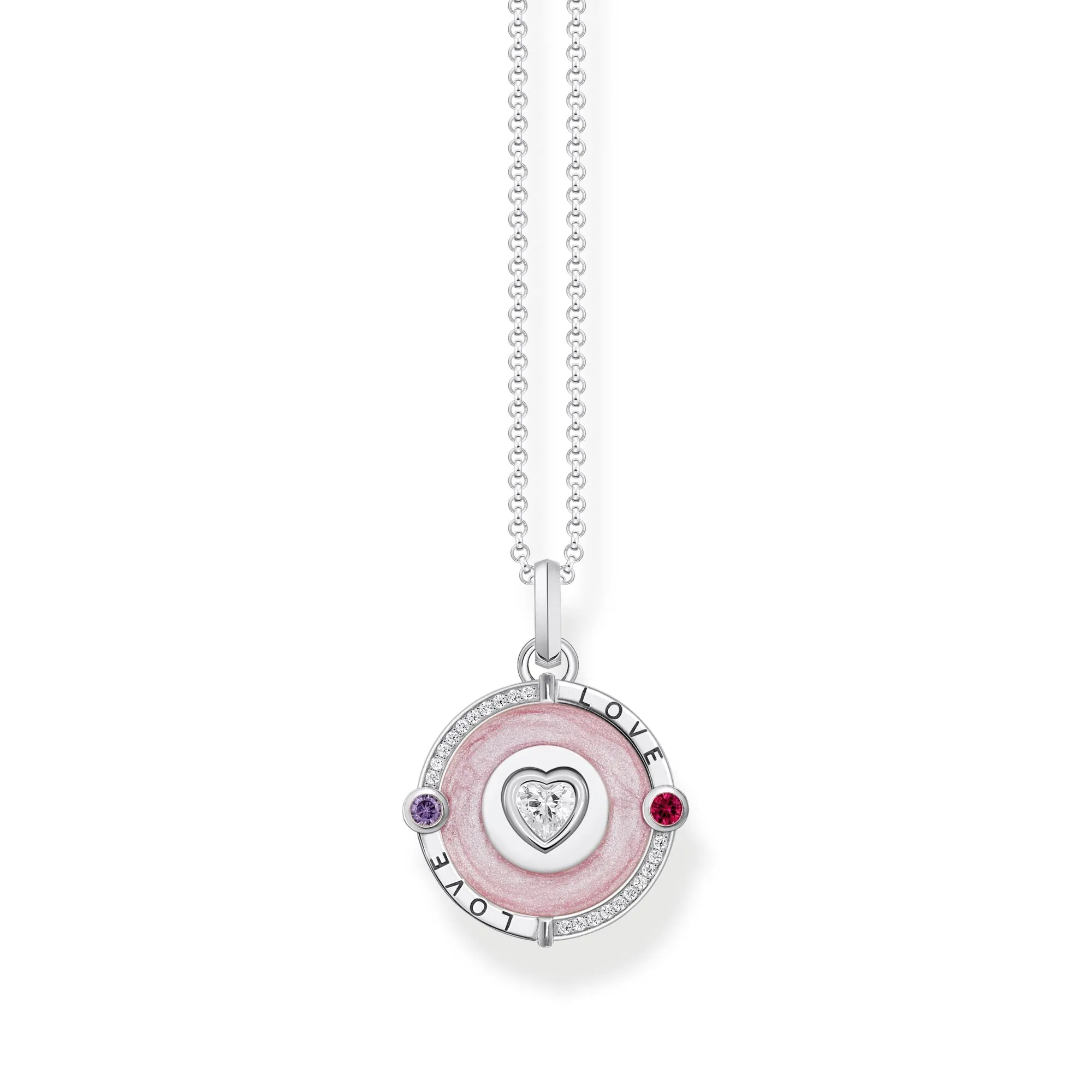 Thomas Sabo Damen Halsketten Cosmic Pink Anhänger Halskette