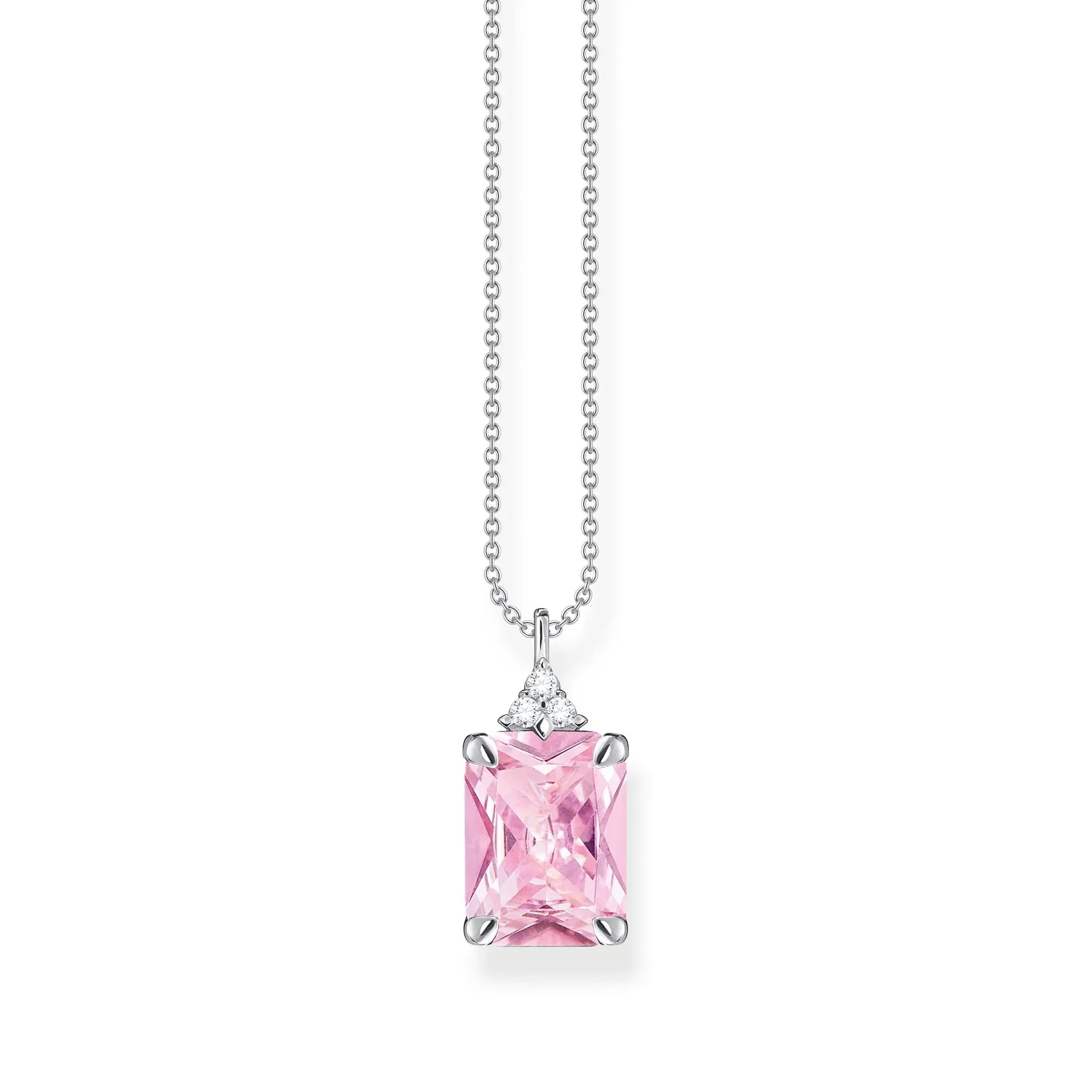 Thomas Sabo Damenketten Heritage Pink Stone Silberkette