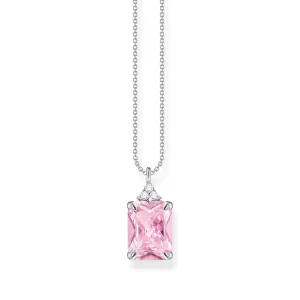Thomas Sabo Damenketten Heritage Pink Stone Silberkette