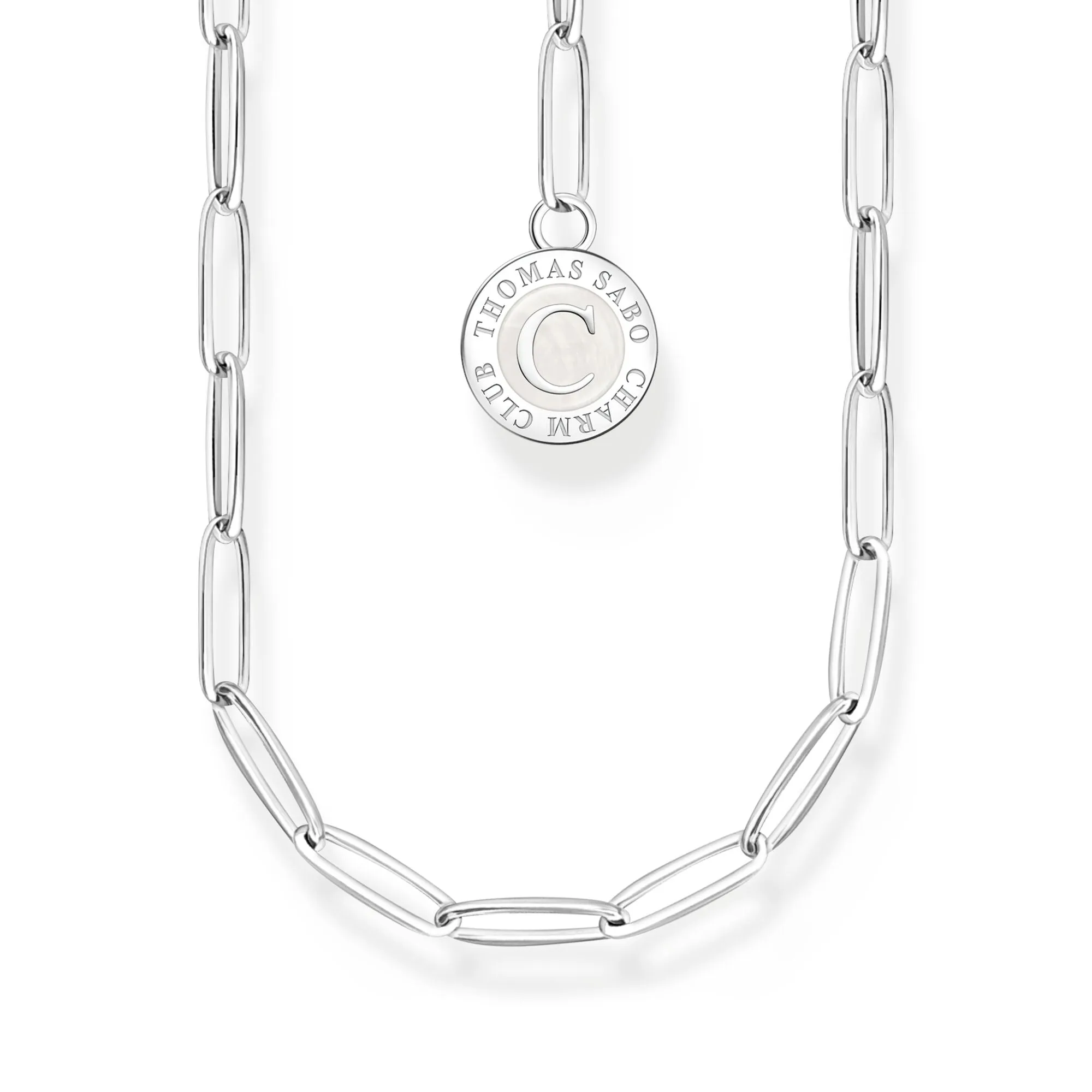 Thomas Sabo Damenketten Mitglieder Charm-Kette mit Charmista-Scheibe Silber