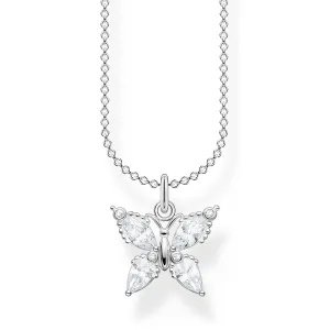 Thomas Sabo Damen Halsketten Halskette Schmetterling Silber
