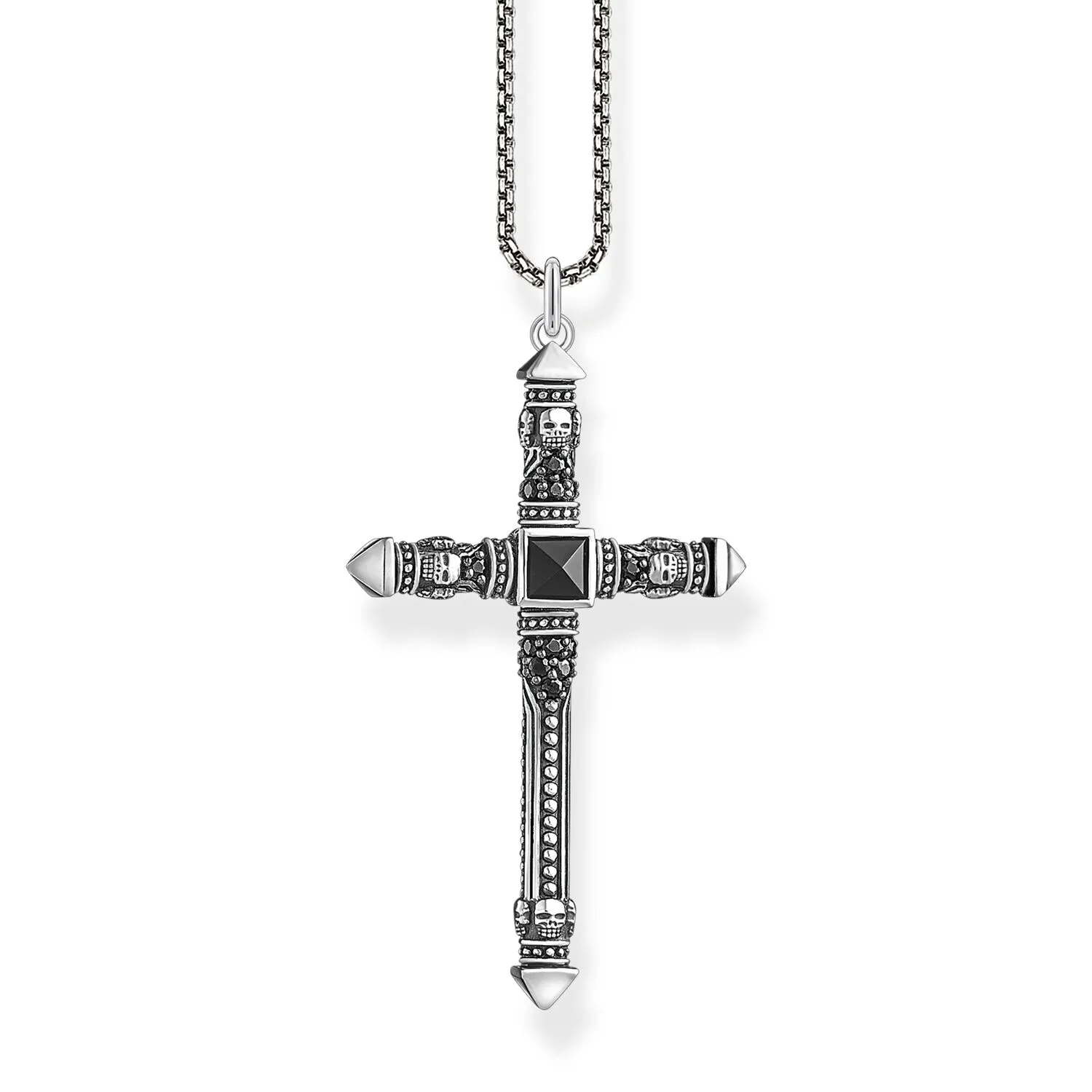 Thomas Sabo Damenketten Halskette Kreuz Silber