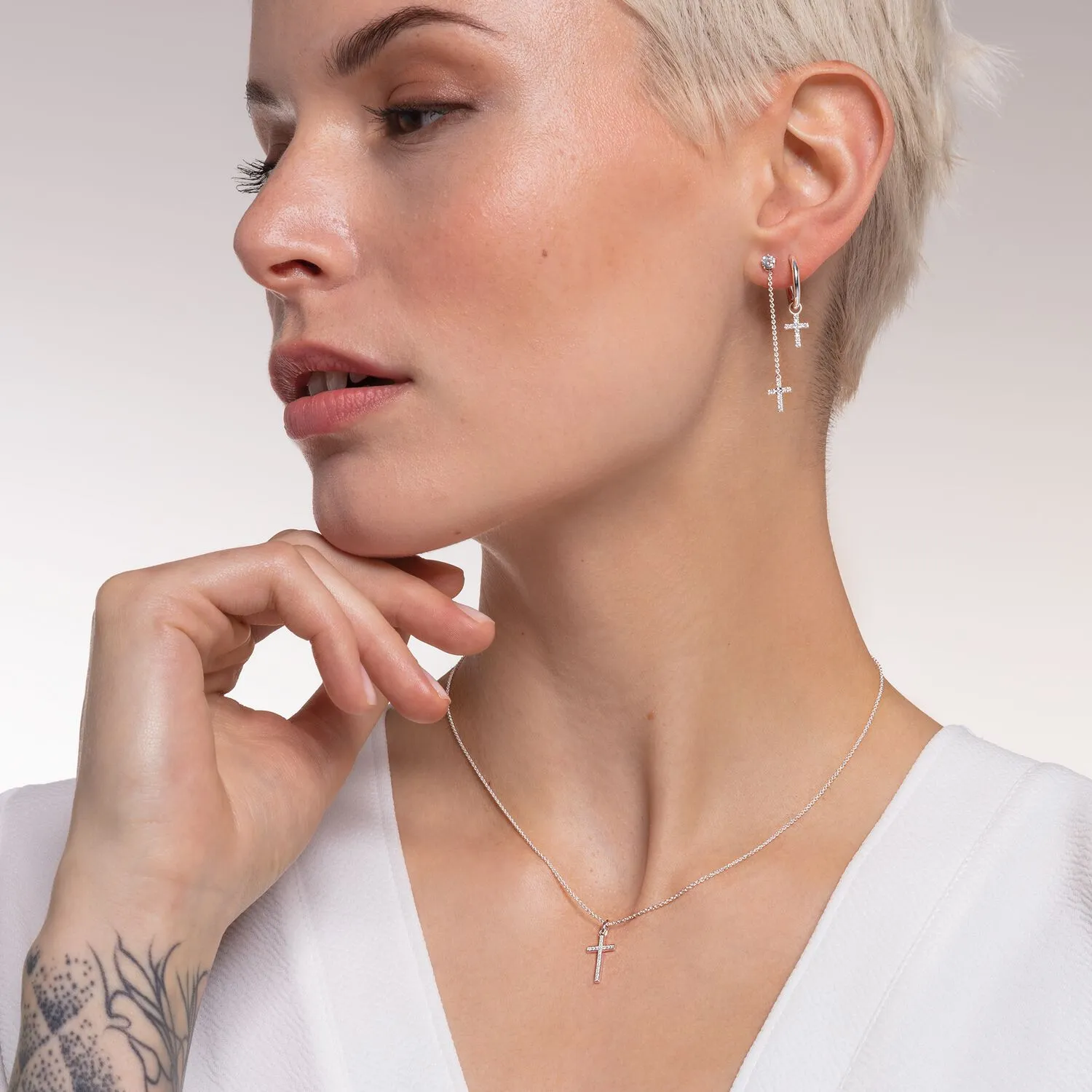 Thomas Sabo Damenketten Halskette Kreuz