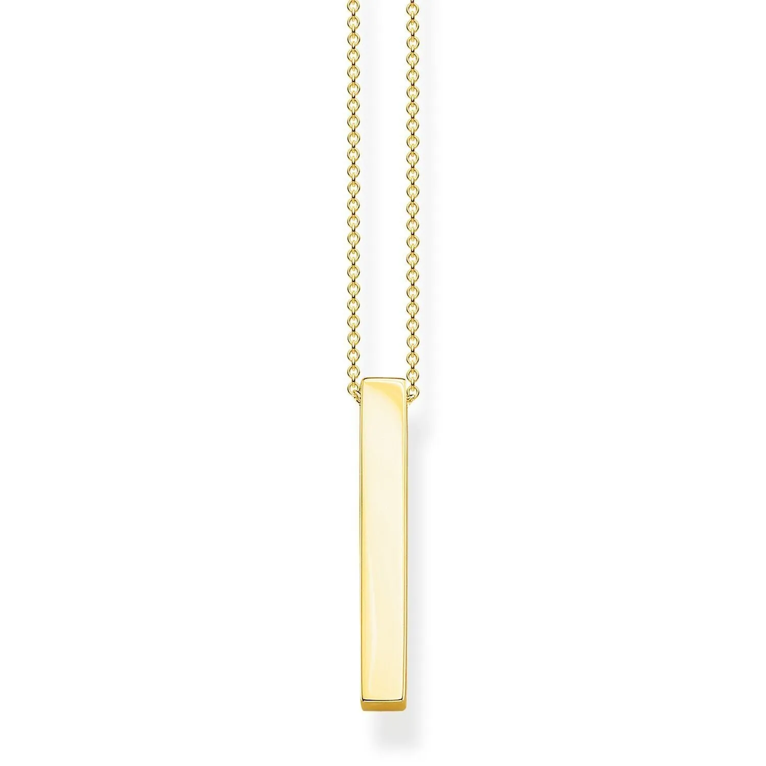 Thomas Sabo Damenketten Halskette Goldener Quader