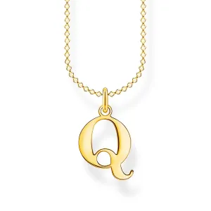 Thomas Sabo Damenketten Halskette Buchstabe Q Gold