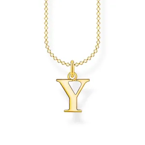 Thomas Sabo Damenketten Halskette Buchstabe Y Gold