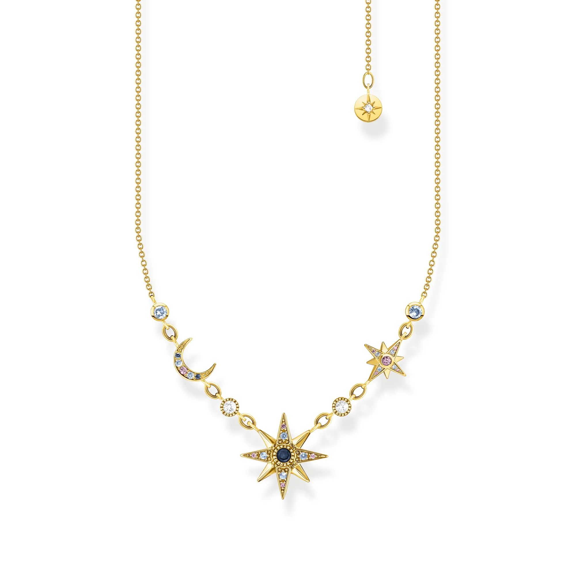 Thomas Sabo Damenketten Halskette königlicher Stern & Mond