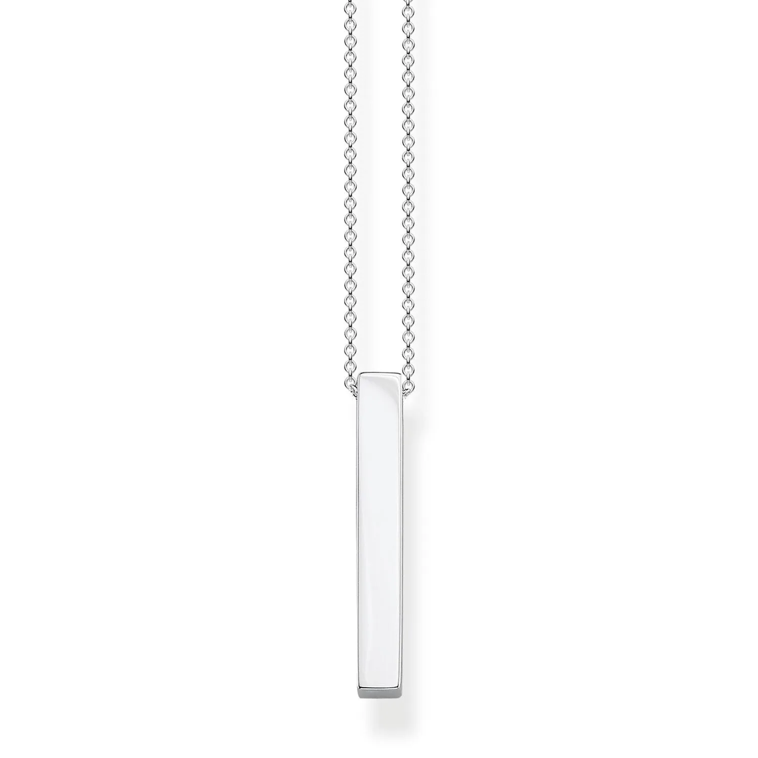 Thomas Sabo Damen Halsketten Halskette Silber Quader