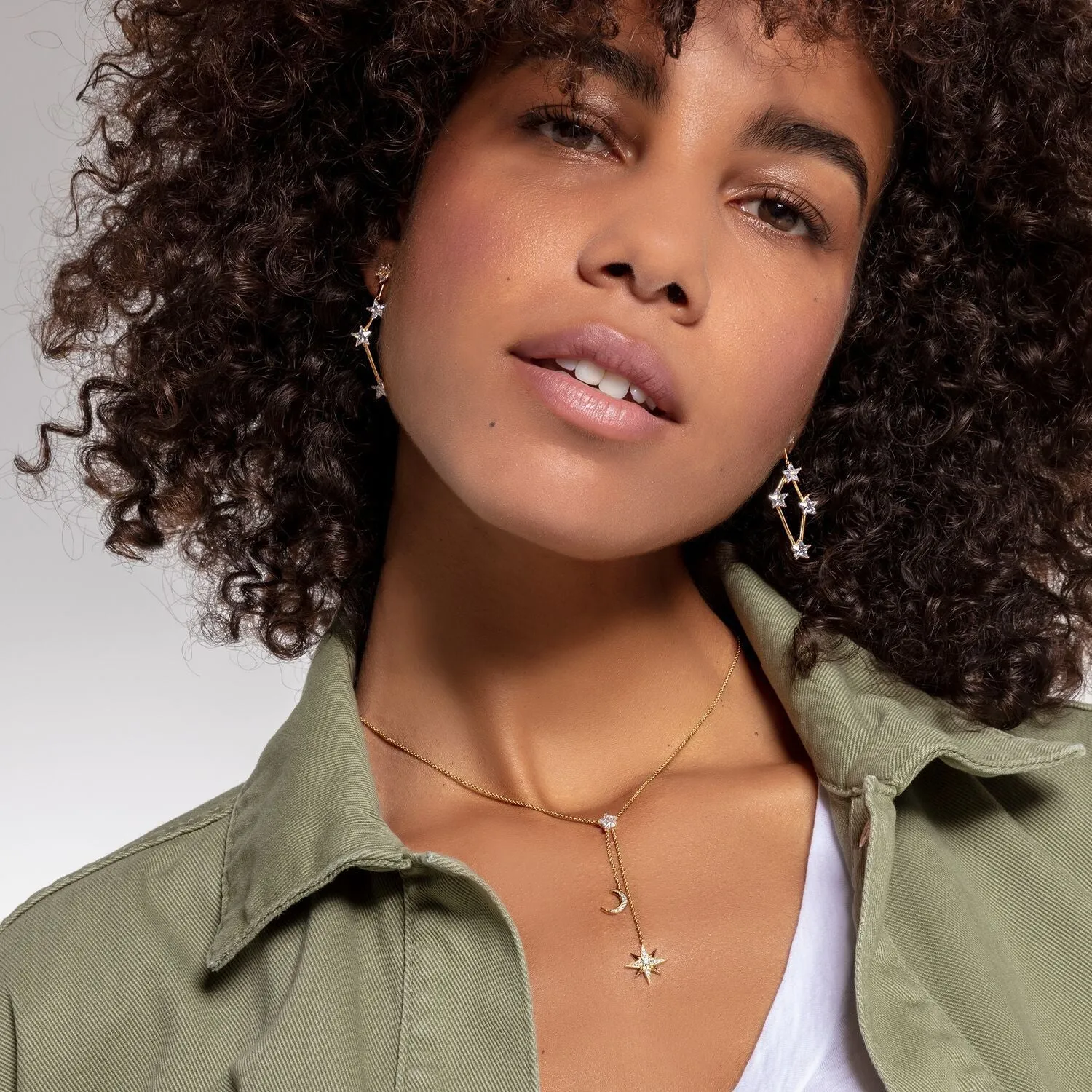 Thomas Sabo Damen Halsketten Kette Stern & Mond Gold