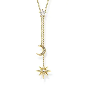 Thomas Sabo Damen Halsketten Kette Stern & Mond Gold