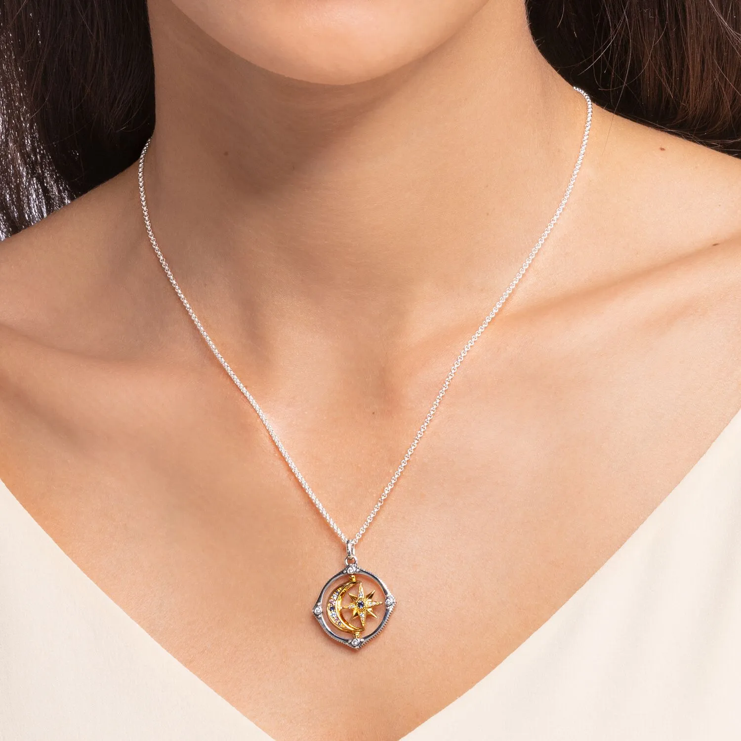 Thomas Sabo Damenketten Halskette Stern & Mond