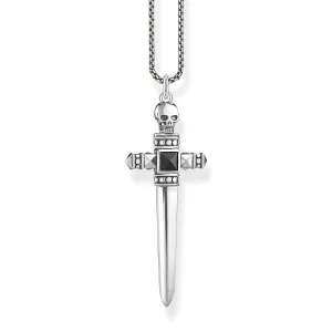 Thomas Sabo Damen Halsketten Kette Schwert Silber
