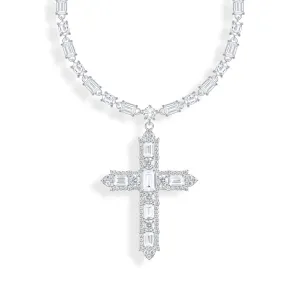 Thomas Sabo Damen Halsketten Halskette mit Kreuzanhänger und Zirkonia