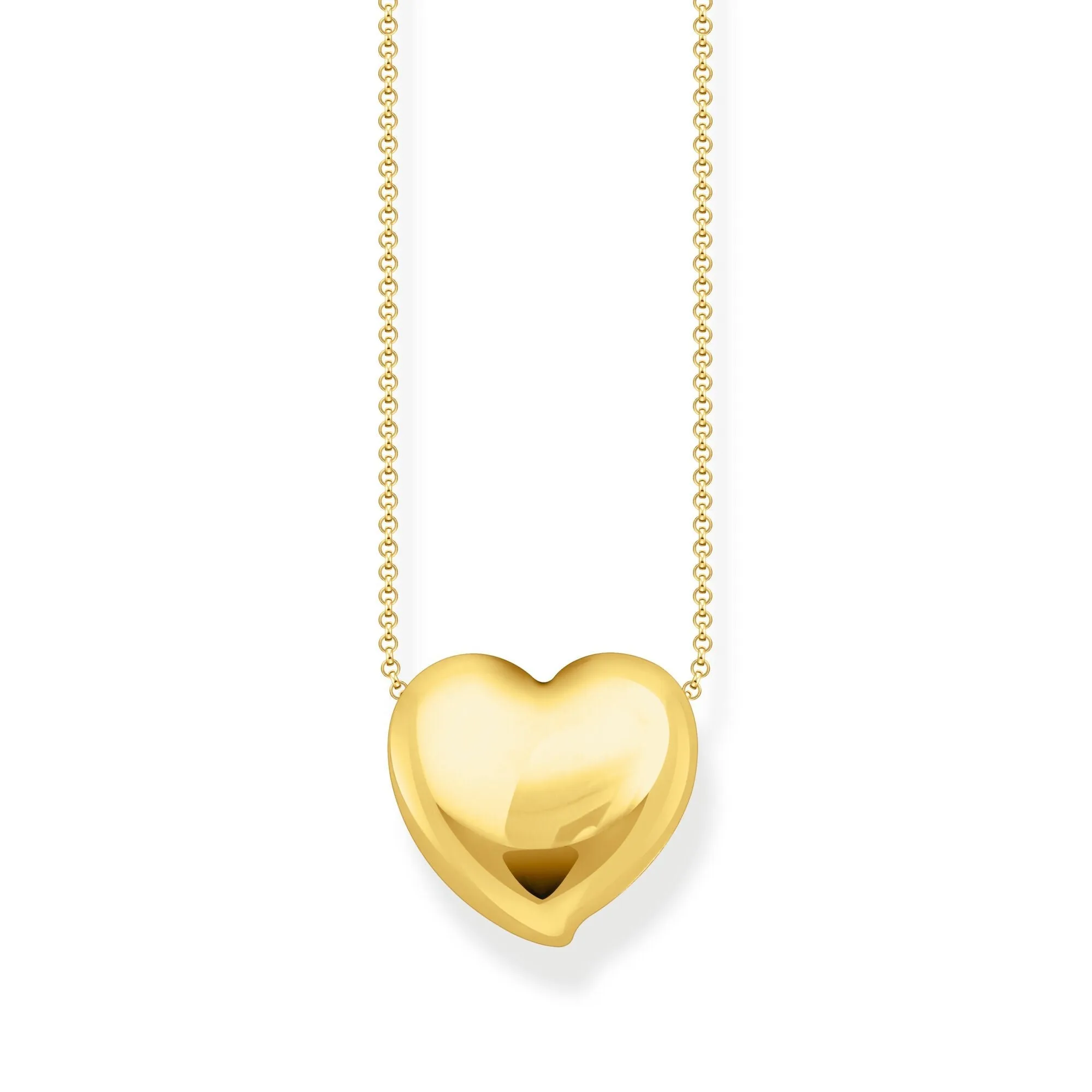 Thomas Sabo Damenketten Halskette mit Herz-Anhänger Gold