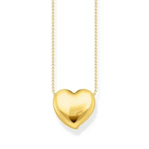 Thomas Sabo Damenketten Halskette mit Herz-Anhänger Gold
